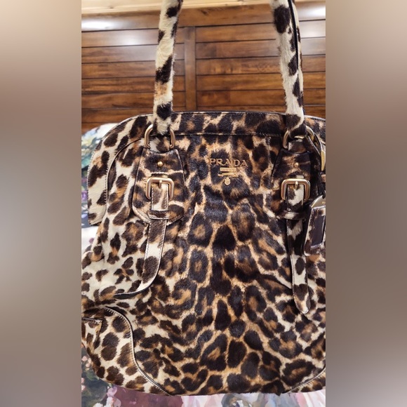 Prada Authentic Frame Bag Cavallino Calf Hair Large - Picture 2 of 5